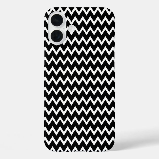 Stylist Black And White Chevron Case-Mate iPhone Case (Back)