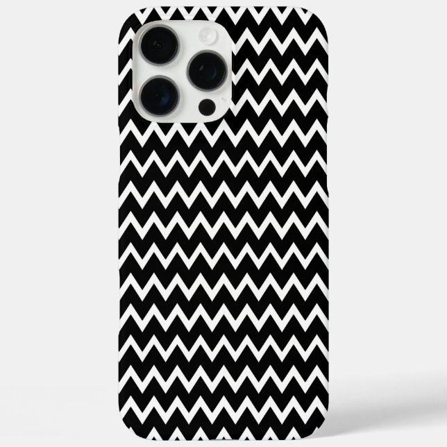 Stylist Black And White Chevron Case-Mate iPhone Case (Back)