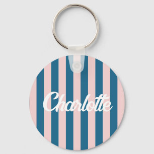 Stylist Cute Sweet Red Heart Pattern Monogram gift Keychain