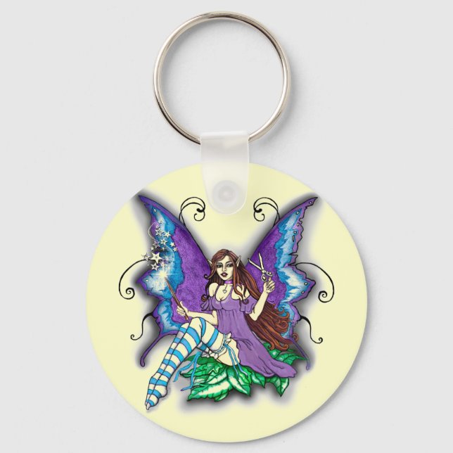 Stylist-Hair Dresser Fairy Keychain (Front)