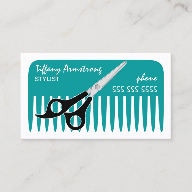 Stylist / Hairdresser Business Card (Front)