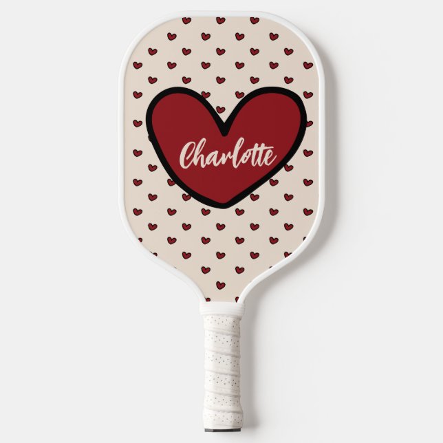 Stylist Sweet Heart Personalized gifts template  Pickleball Paddle (Front)