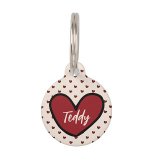 Stylist Sweet Heart Personalized template Pet Pet Tag