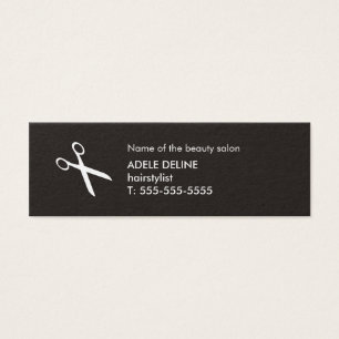 Styliste en coiffure noir et blanc minimaliste de
