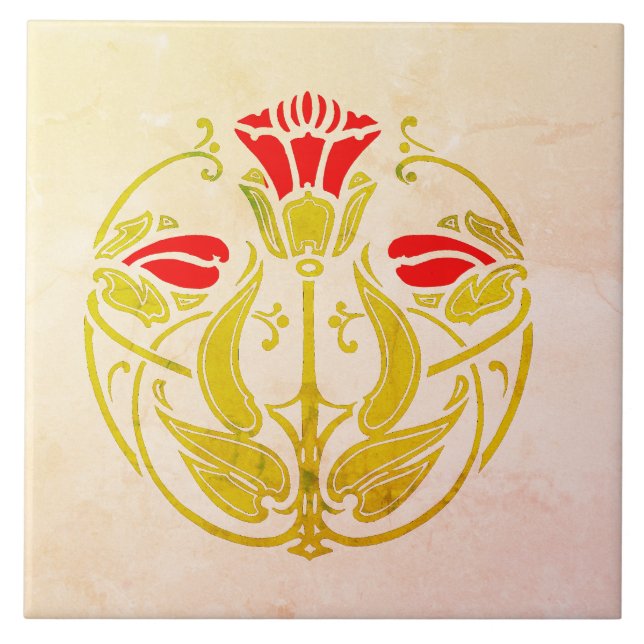 Stylistic Tulip Tile (Front)