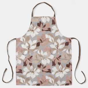 Stylized Abstract Petals in Trendy Colours Apron