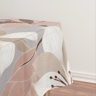 Stylized Abstract Petals in Trendy Colours Tablecloth