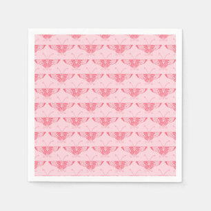 Stylized Art Deco butterfly - coral pink Napkin