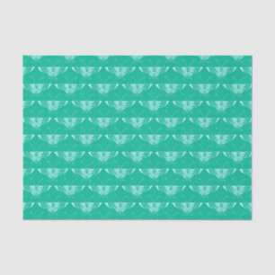 Stylized Art Deco butterfly - turquoise and aqua Tissue Paper