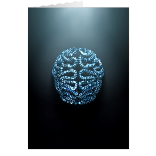 Stylized Artificial Intelligence Brain (Front)