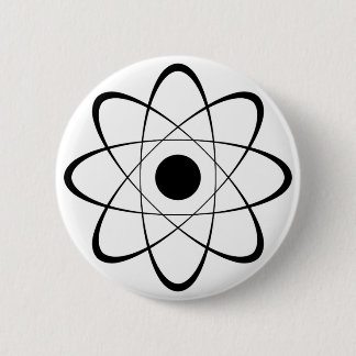 Stylized Atom Symbol 2 Inch Round Button