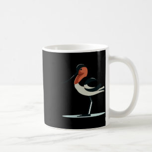 Stylized Avocet Bird With Long Beak And Elegant Pl Coffee Mug