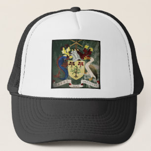 Stylized Barbados COA Trucker Hat