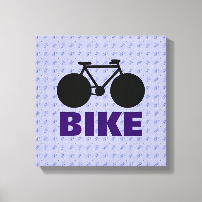 stylized bicycle decorative art canvas print (Front)