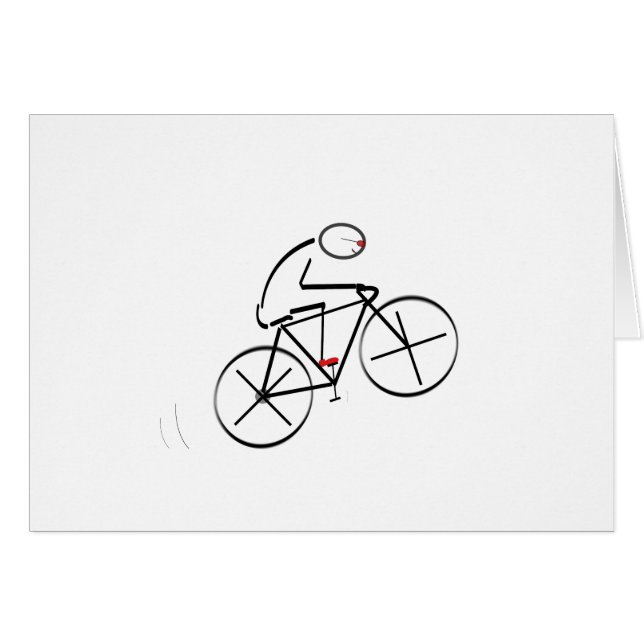 Stylized Bicyclist Design (Front Horizontal)