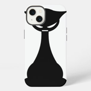 Stylized Black Cat iPhone 13 Case
