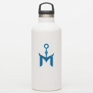 Stylized Blue Anchor and Letter M