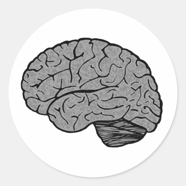 Stylized Brain Stickers (Front)