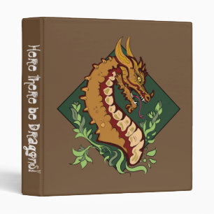 Stylized Brown Dragon Binder