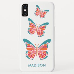 Stylized Butterfly custom name phone cases