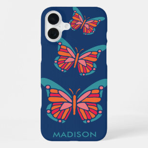 Stylized Butterfly custom name phone cases