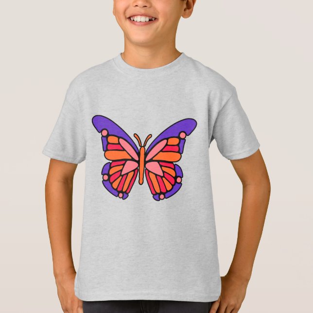 Stylized Butterfly custom name shirts & jackets (Front)