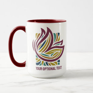 Stylized Butterfly Optional Text Mug