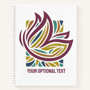 Stylized Butterfly Optional Text Notebook
