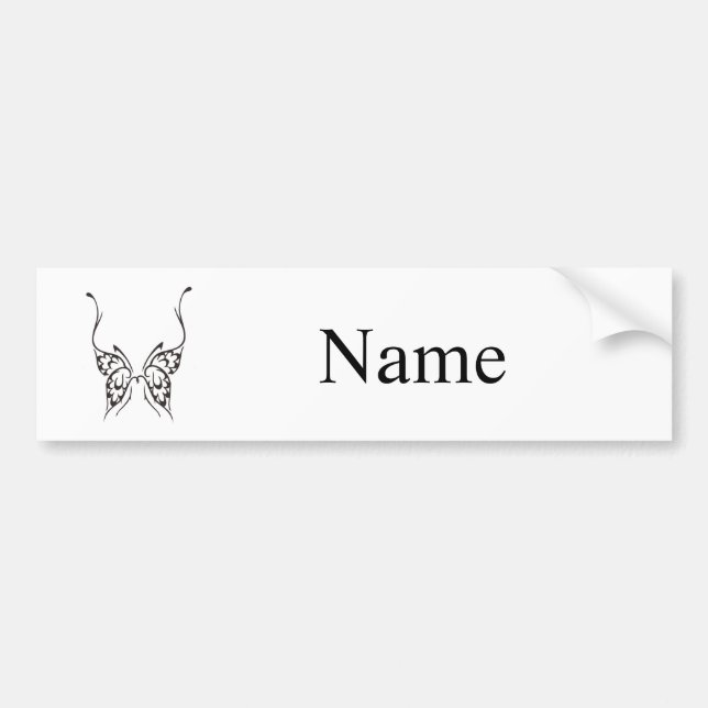 Stylized Butterfly Tattoo Thunder_Cove  Bumper Sticker (Front)