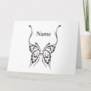 Stylized Butterfly Tattoo Thunder_Cove  Card