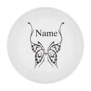 Stylized Butterfly Tattoo Thunder_Cove Cutting Board