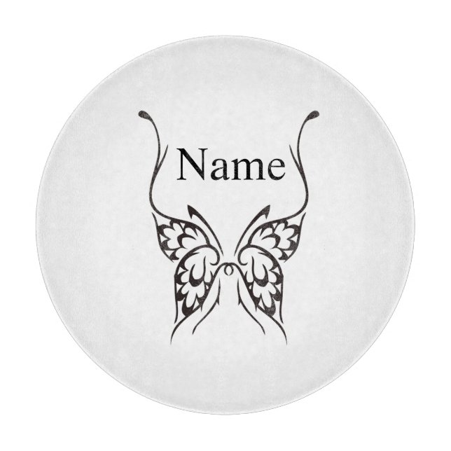 Stylized Butterfly Tattoo Thunder_Cove  Cutting Board (Front)