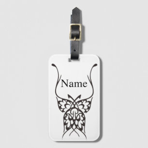 Stylized Butterfly Tattoo Thunder_Cove  Luggage Tag