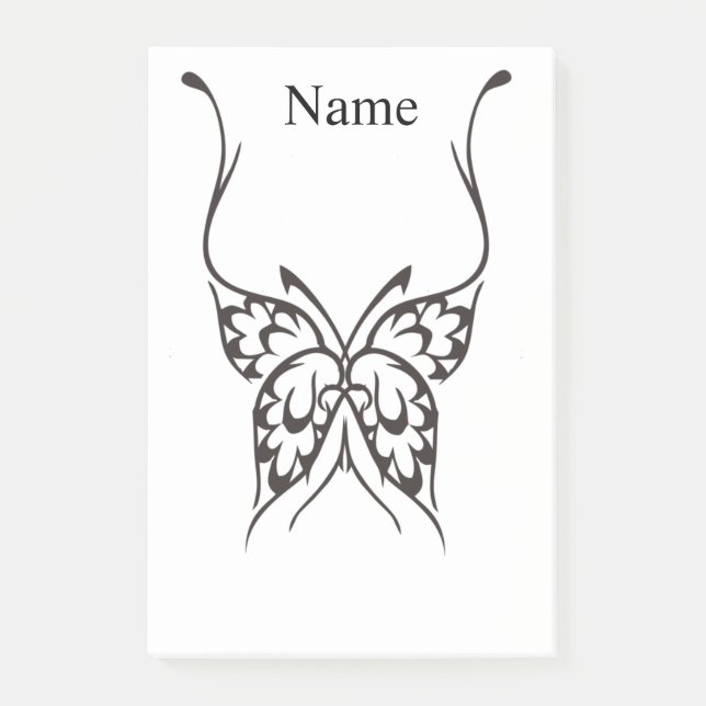 Stylized Butterfly Tattoo Thunder_Cove Post-it Notes (Front)