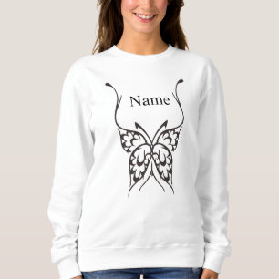 Stylized Butterfly Tattoo Thunder_Cove Sweatshirt
