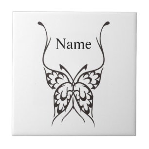 Stylized Butterfly Tattoo Thunder_Cove Tile