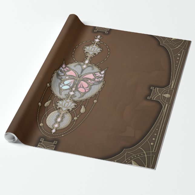 Stylized butterfly  wrapping paper (Unrolled)