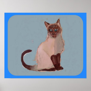 Stylized cat Poster