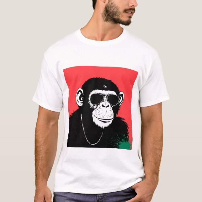 Stylized chimpanzee T-Shirt (Front)