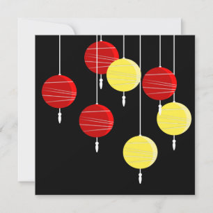 Stylized Chinese Lanterns Invitation