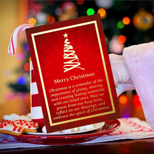 Stylized Christmas Tree Foil Card