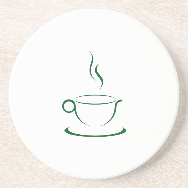 Stylized Coffee Mug Coasters (Front)