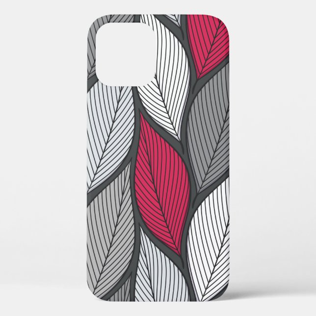 Stylized colourful leaves seamless pattern Case-Mate iPhone case (Back)