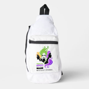 Stylized Colourful Trio of Women IWD 2025 Sling Bag