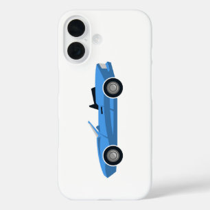 Stylized Convertible Sports Car iPhone 16 Case