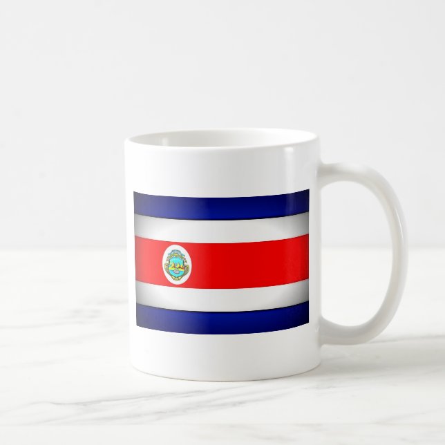 Stylized Costa Rica Flag Coffee Mug (Right)
