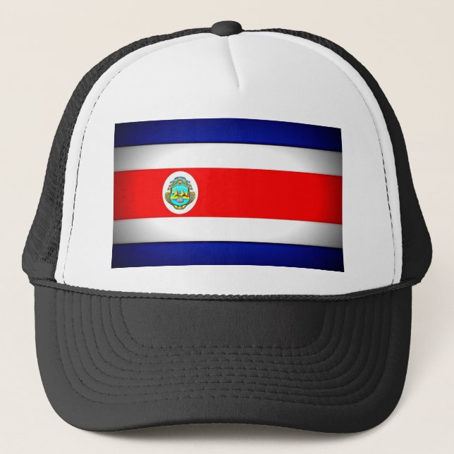Stylized Costa Rica Flag Trucker Hat (Front)