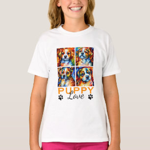 Stylized Cute Puppies T-Shirt
