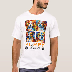 Stylized Cute Puppies T-Shirt