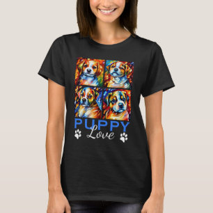 Stylized Cute Puppies T-Shirt